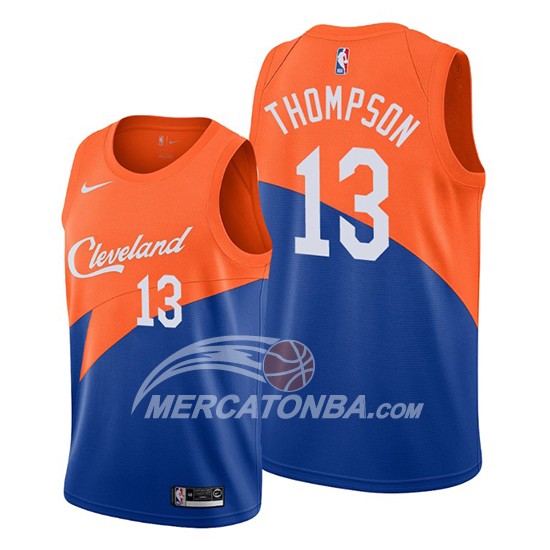 Maglia Cleveland Cavaliers Tristan Thompson Citta Edition Blu